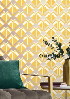 Tapete Nerea Honiggelb