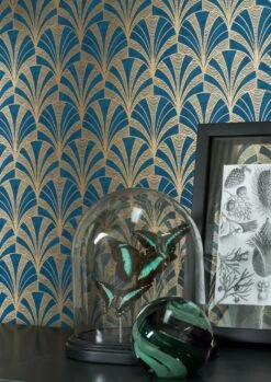 Tapete Obidos Dunkelblau