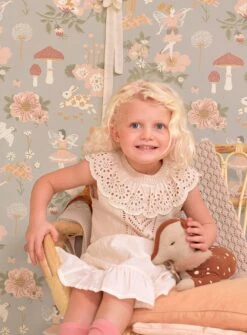 Tapete Old Garden Hellblaugrau -Tapeten Verkäufe Old Garden C 389414 2880x1440