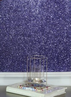 Tapete Paragon Dunkelblau Glitzer