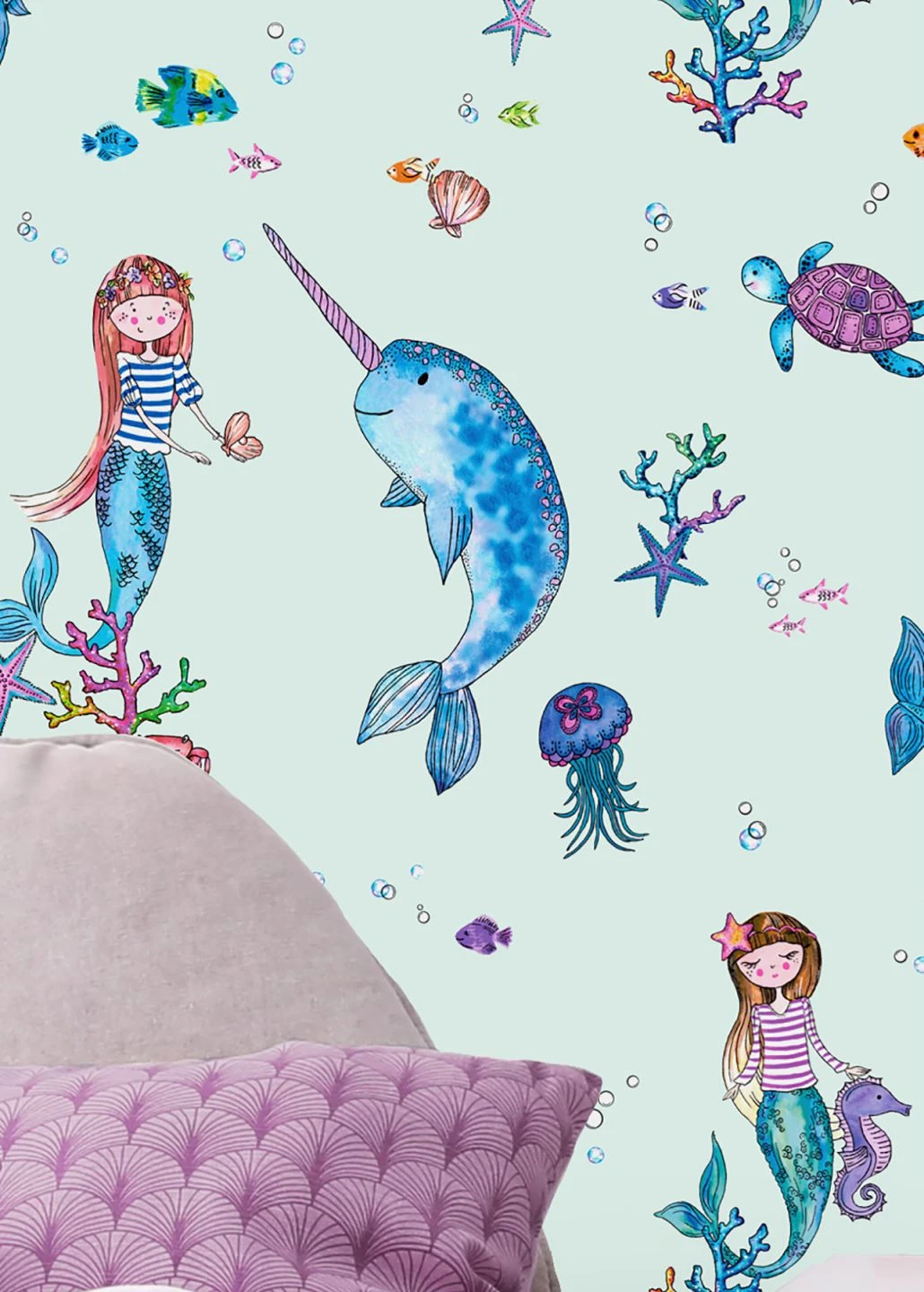 Tapete Pepita Zartblau 3 Tapete Pepita Zartblau