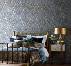 Tapete Perun Dunkelblau