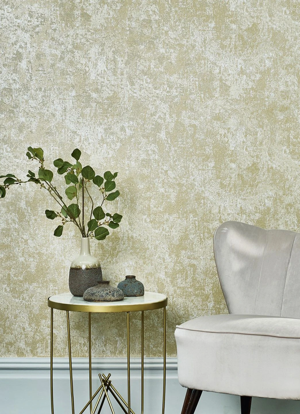 Tapete Plaster Effect Gold Schimmer 3 Tapete Plaster Effect Gold Schimmer