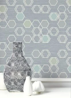 Tapete Portia Blaugrau