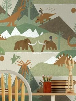 Tapete Rex Kieselgrau