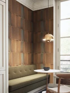 Tapete Runar Orangebraun