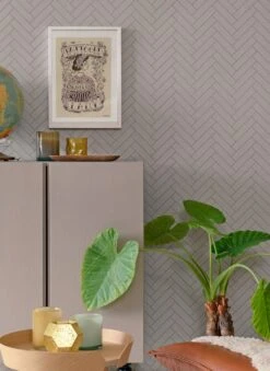 Tapete Scandi Herringbone Hellgrau -Tapeten Verkäufe Scandi Herringbone B 389382 2880x1440