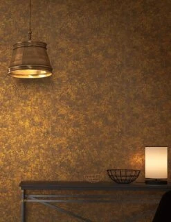 Tapete Shabby Stucco Brauntöne