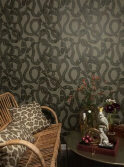 Tapete Snake Peek Moosgrau -Tapeten Verkäufe Snake Peek C 341112 2880x1440