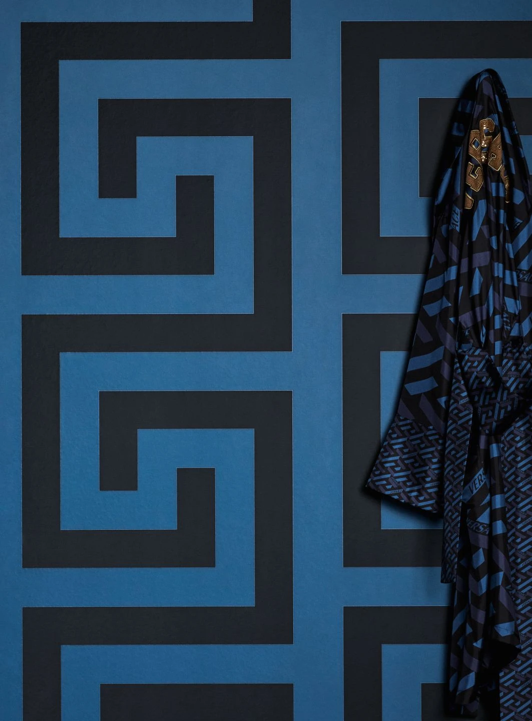 Versace Tapete Solea Blau 3 Versace Tapete Solea Blau