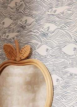 Ferm LIVING Tapete Stream Anthrazit