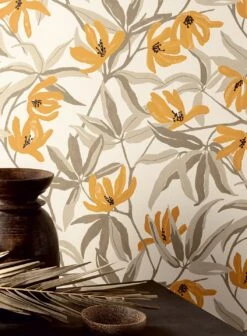 Tapete Tarbana Ockerbraun