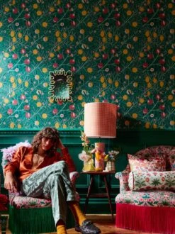 Tapete Therese Patinagrün -Tapeten Verkäufe Therese F 463133 2880x1440