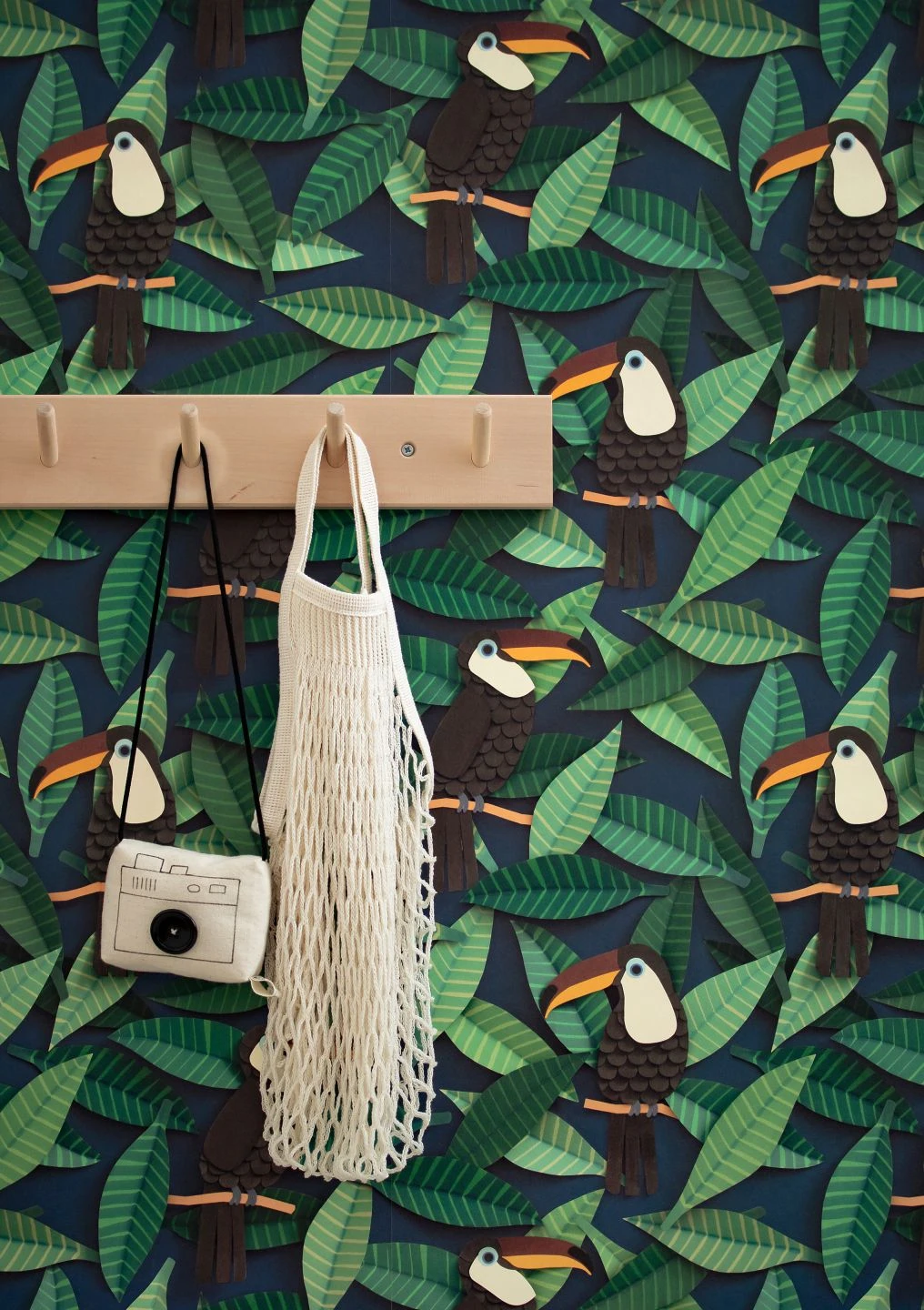 Tapete Toucan Grüntöne 3 Tapete Toucan Grüntöne