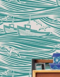 Tapete Ulysses Türkisgrün