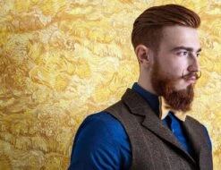 Tapete VanGogh Wheatfield Goldgelb