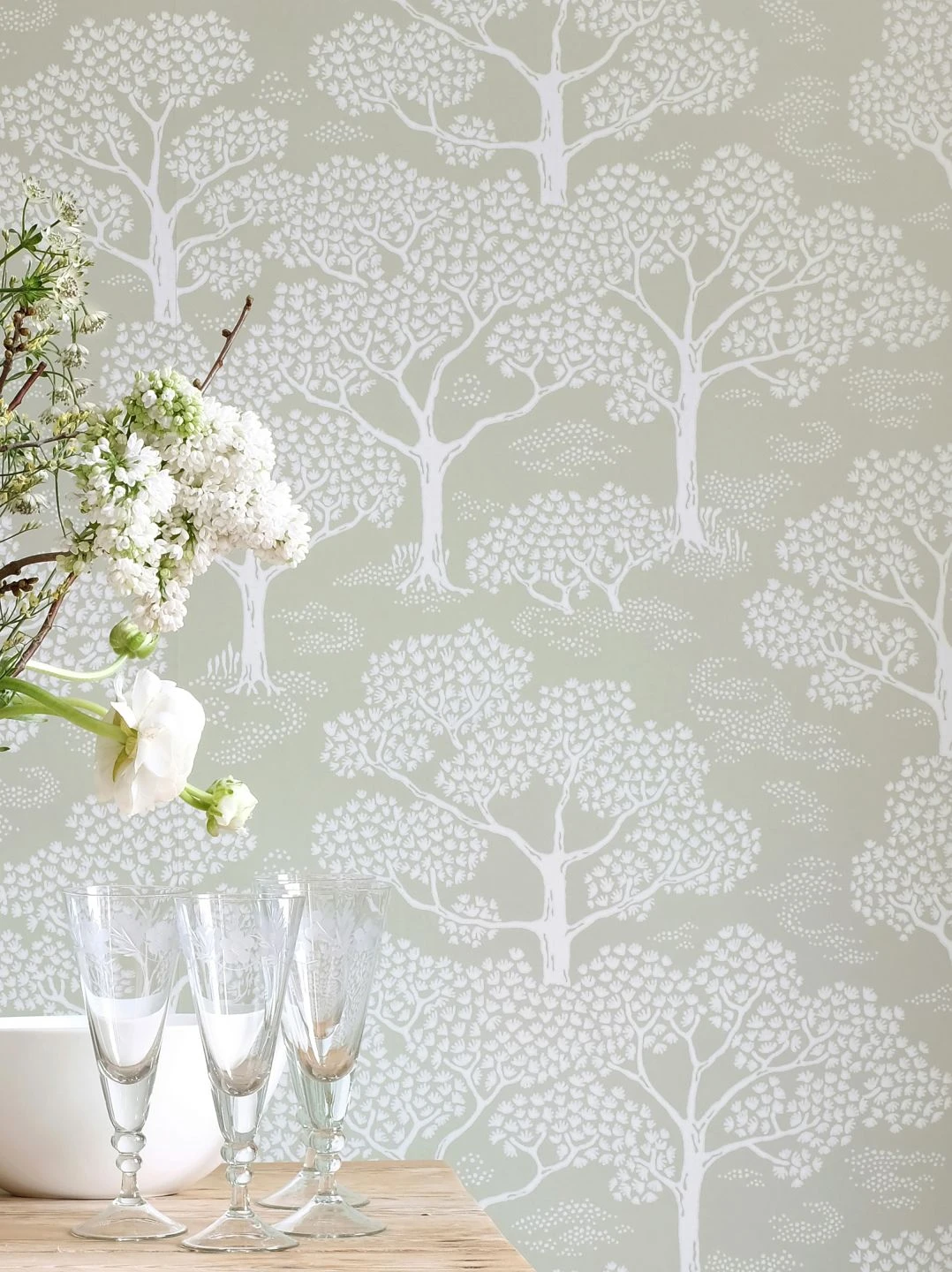 Tapete Woodland Schilfgrün 3 Tapete Woodland Schilfgrün