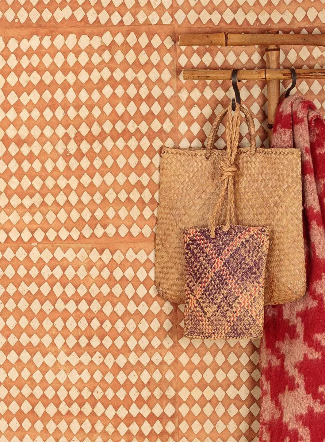 Tapete Yamantaka Orangebraun 3 Tapete Yamantaka Orangebraun