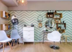 Tapete Zag Zig Pastellgrün -Tapeten Verkäufe Zag Zig K 462131 2880x1440