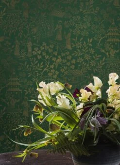 Tapete Zen Garden Patinagrün 12 Tapete Zen Garden Patinagrün -Tapeten Verkäufe Zen Garden B 452391 2880x1440