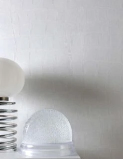 Tapete Croco 12 Weiss