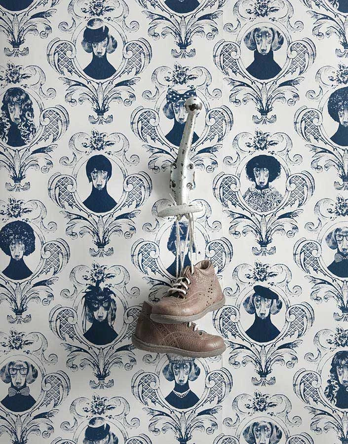 Tapete Tillsammans Dunkelblau 3 Tapete Tillsammans Dunkelblau