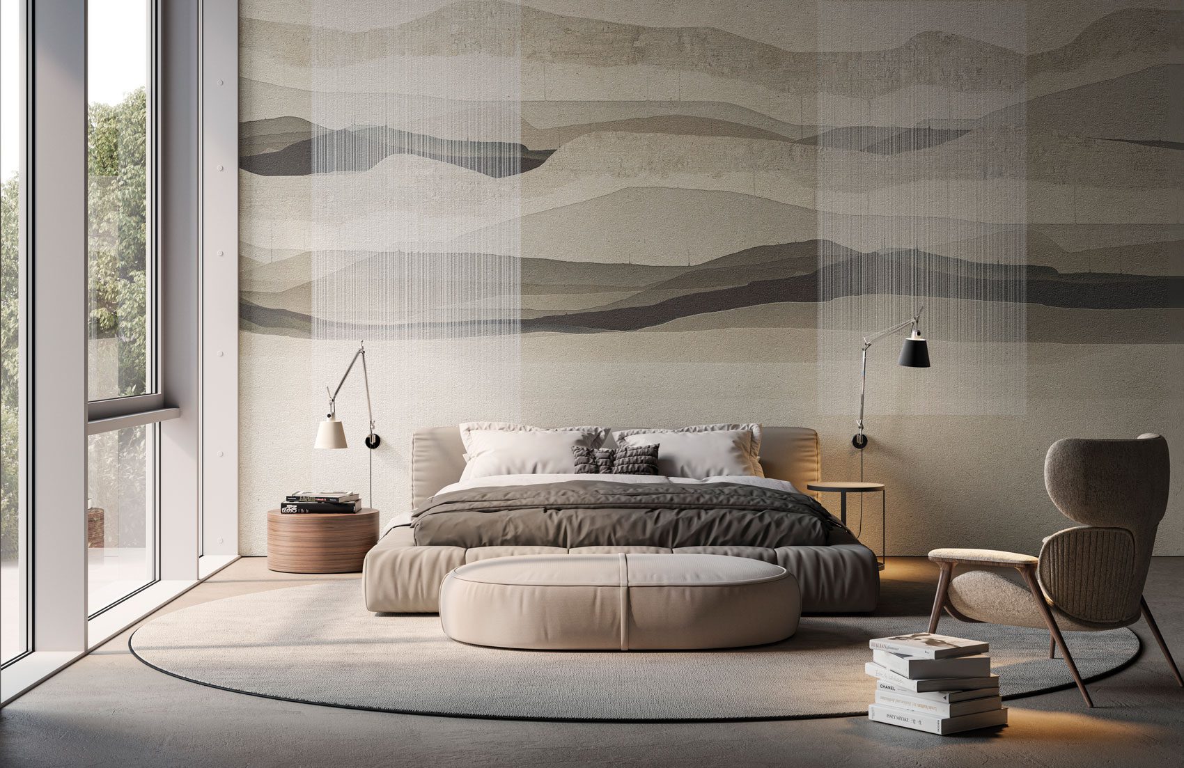 Tapeten Verkäufe -Tapeten Verkäufe Siggy carta da parati originale con paesaggio del catalogo Avenue Instabilelab